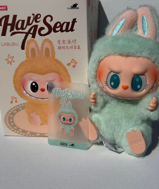 AUTHENTIC THE MONSTERS Labubu - Have a Seat Vinyl Plush