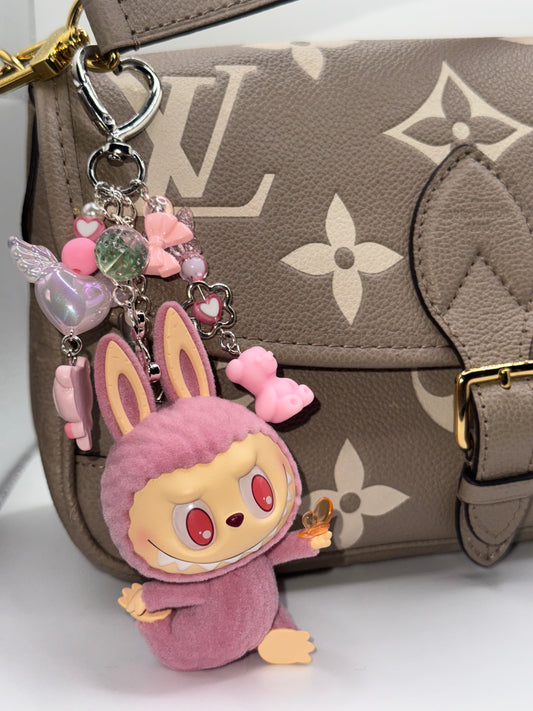The Monster Lazy Yoga Labubu Keychains