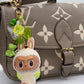 The Monster Lazy Yoga Labubu Keychains