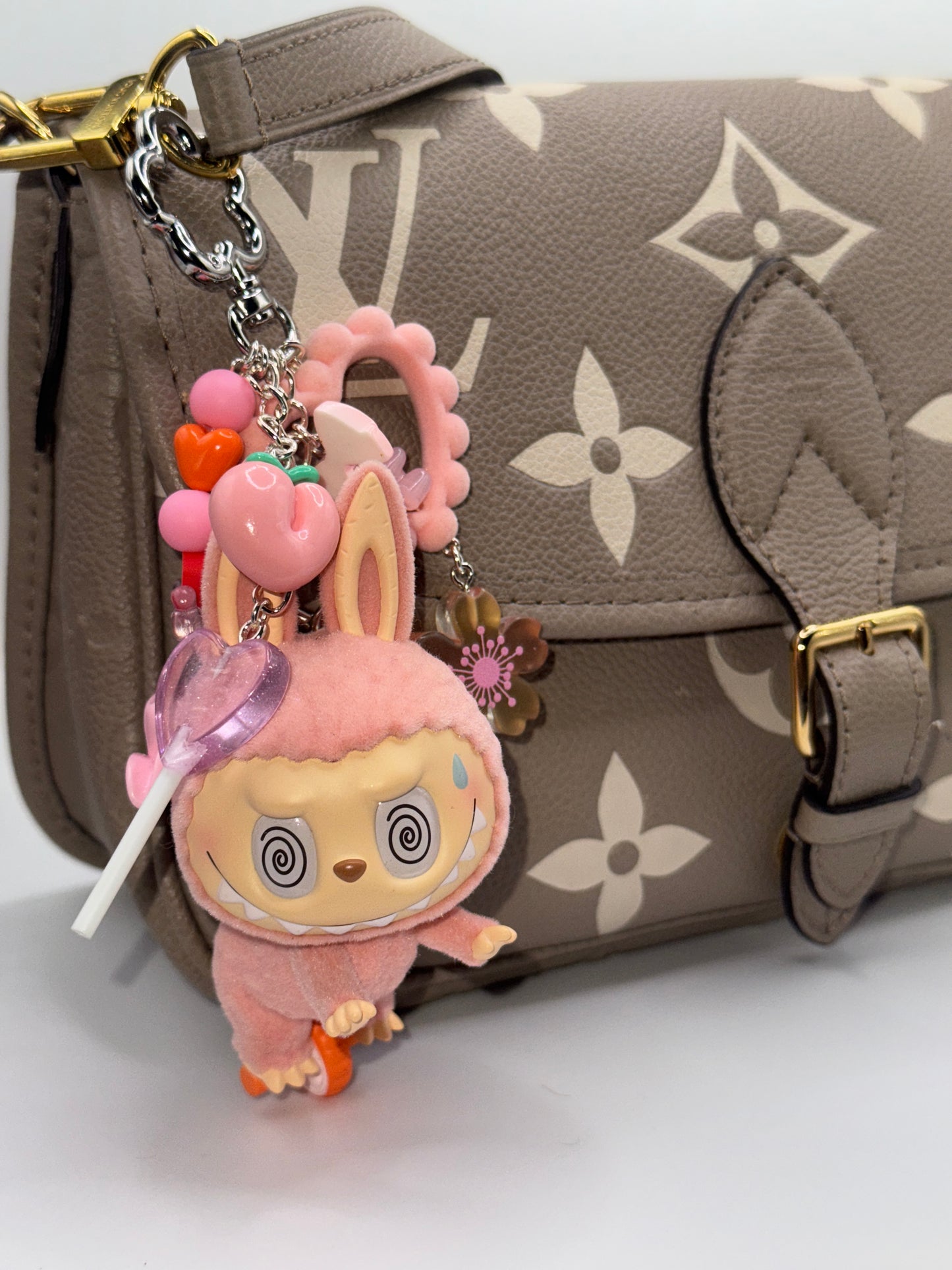 The Monster Lazy Yoga Labubu Keychains