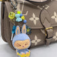 The Monster Lazy Yoga Labubu Keychains